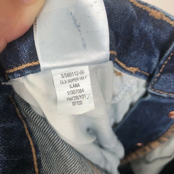 NEW Old Navy Extra High Rise Button Fly Flare Blue Jeans Womens Size 4 - Picture 7 of 7